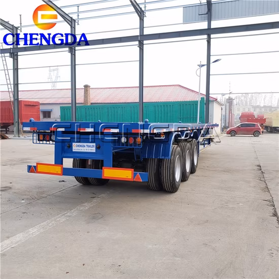I rimorchi portacontainer a 3 assi da 13 m hanno utilizzato il rimorchio per camion con semirimorchio a pianale